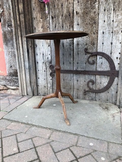 19thc Walnut Manx Style Tripod Table