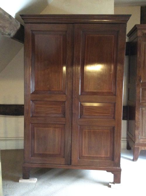 18thc Mahogany Channel Islands Knockdown Wardrobe