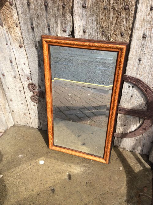 A Very Good Quality Rosewood and Marquetry Rectangular Mirror