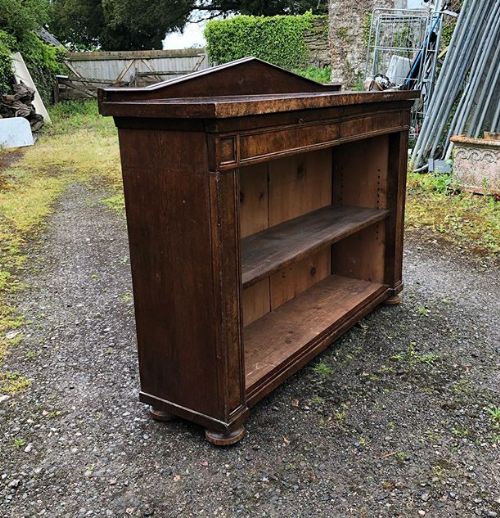 A 19thc Oak & Pollard Oak Bookcase