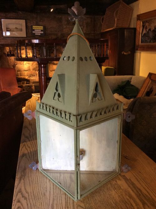 19thc Gothic Toleware Lantern