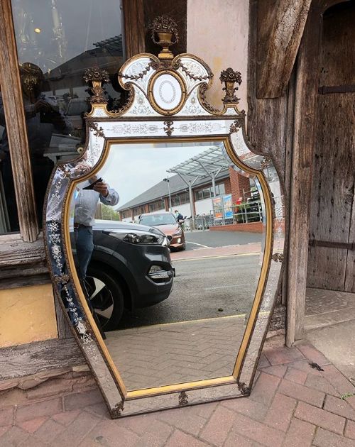 19thc Swedish Mirror