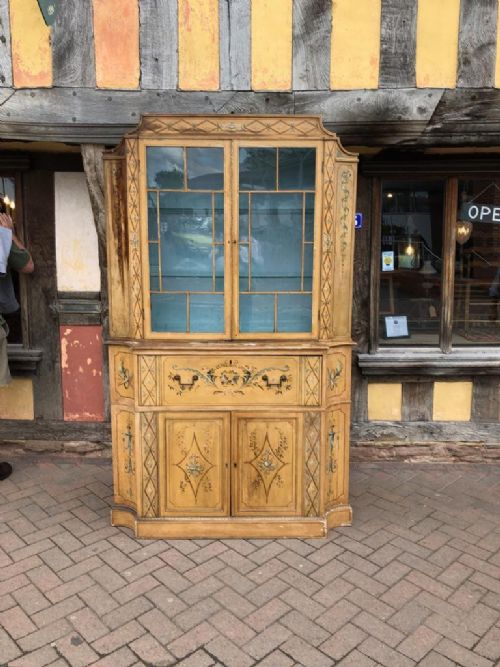 An 18thc Display Cabinet with the Original Paint