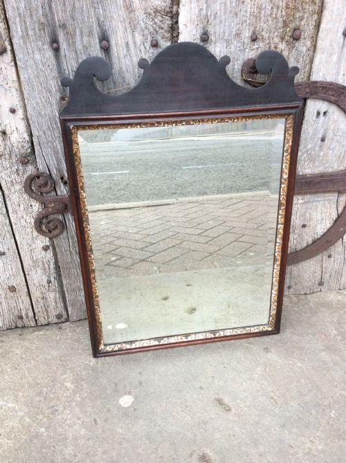 George II Mahogany Bevelled Mirror