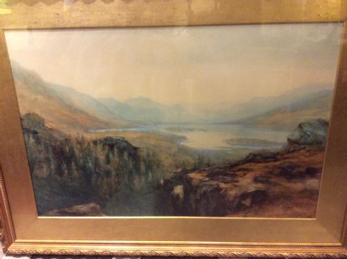 fig 5. Signed and dated Watercolour by British painter William Joseph Wadham