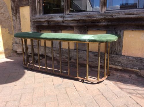 A 19thc Brass and Steel Fender