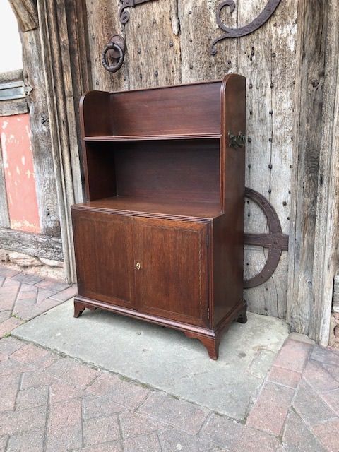 18thc Mahogany Waterfall Bookcase