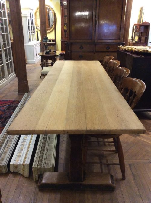 An Early 20thc 10 Seater Oak Refectory Table
