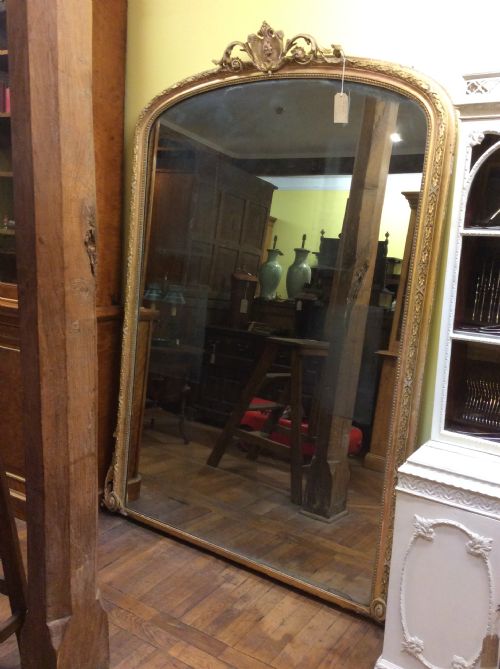 19thc Large French Pier Mirror