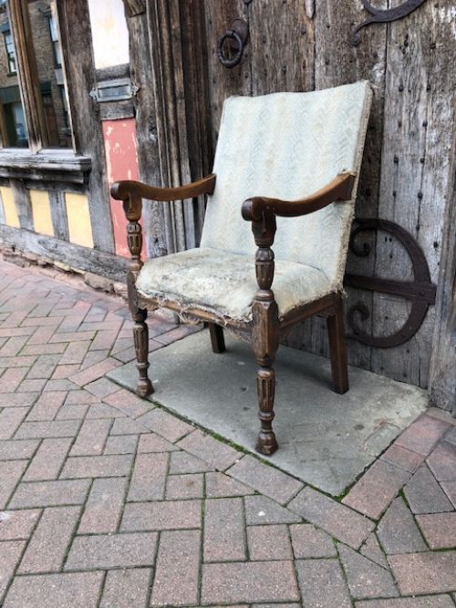 A Walnut Elizabethan Armchair C.1580-1600