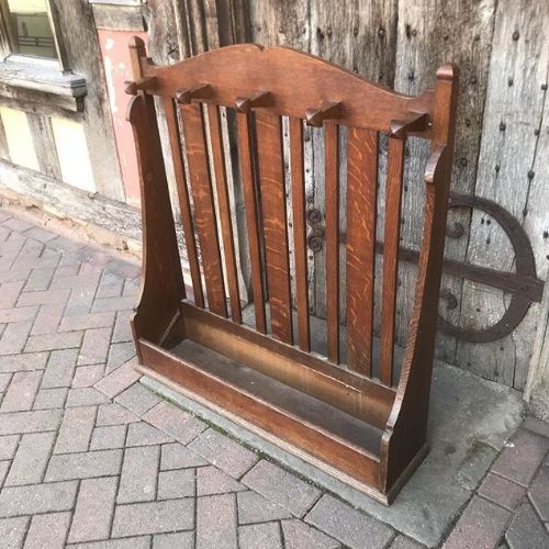 An Arts & Crafts Oak Stick Stand