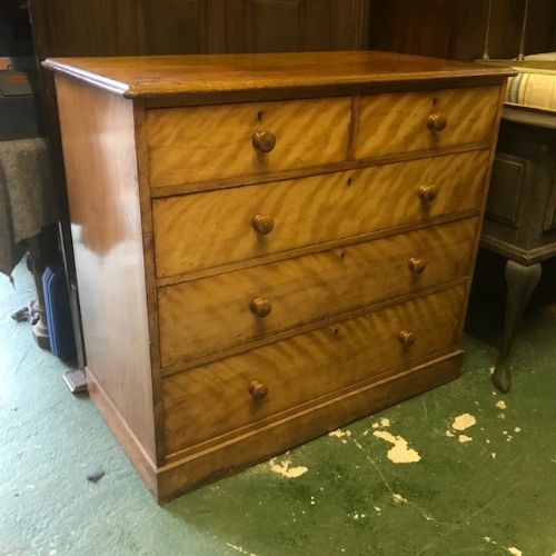 A 19thc Holland & Sons Birchwood Chest of Drawers