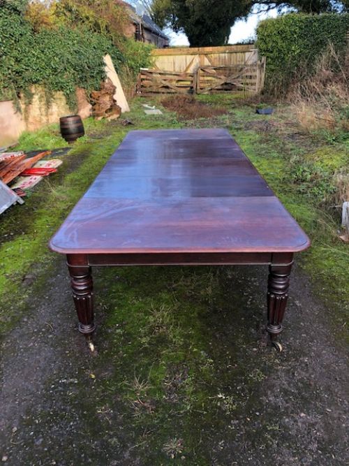 A 19thc Mahogany Pull Out Dining Table
