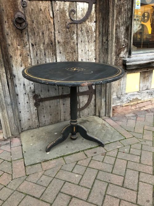 A 19thc  Original Painted Tripod Table