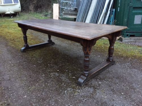 A 19thc Oak Refectory Table
