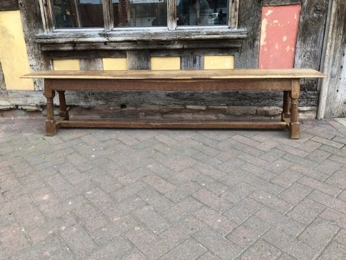 A Pair of 1920’S Oak Benches in the 17thc Style