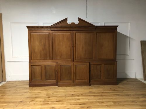An 18thc Architectural Mahogany Estate/housekeeper’s Cupboard