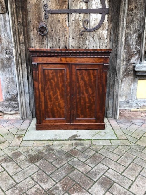A 19thc 2 Door Mahogany Secretaire Cabinet