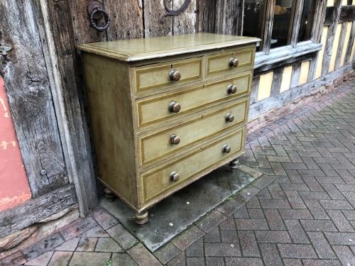 A 19thc Painted Pine Chest of Drawers