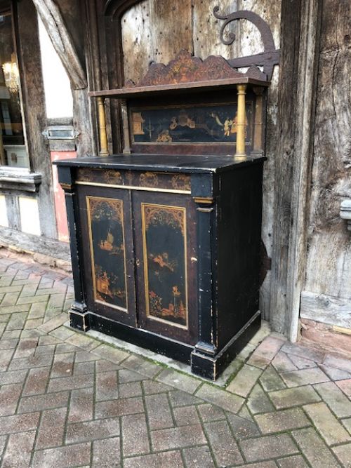A 19thc Chiffonier Decorated in the Chinese Taste