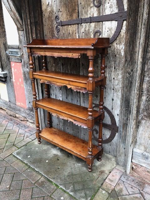 A 19thc Set of Stained Beech Open Bookshelves