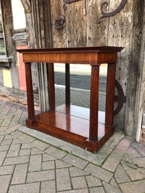 A 19thc Mahogany Mirror Back Console