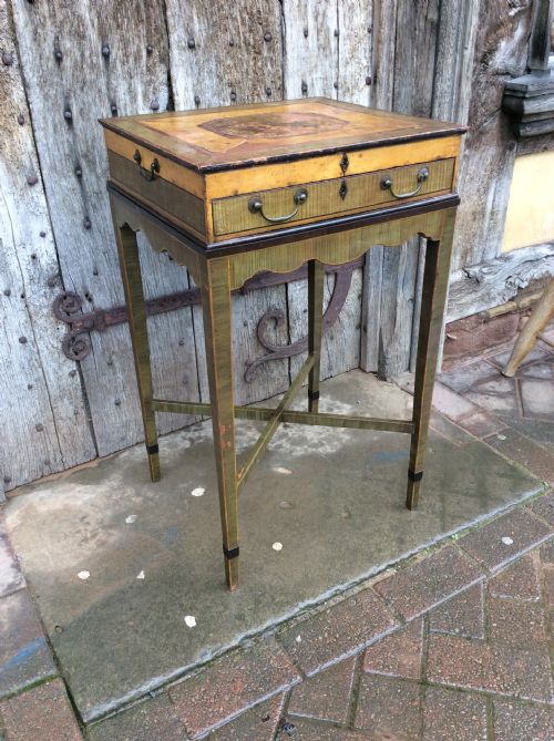 An 18thc Decorated Work Table
