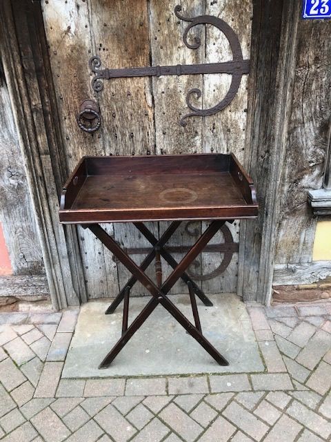 An 18thc Mahogany Butler’s Tray on Stand
