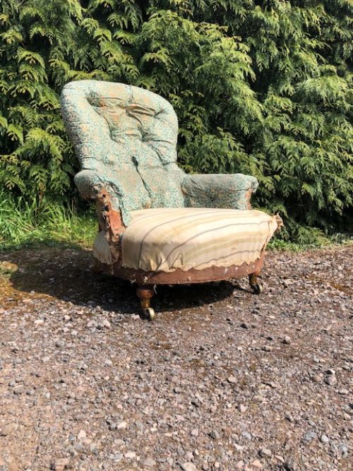 An Early Howard & Sons Armchair for Uphosltery