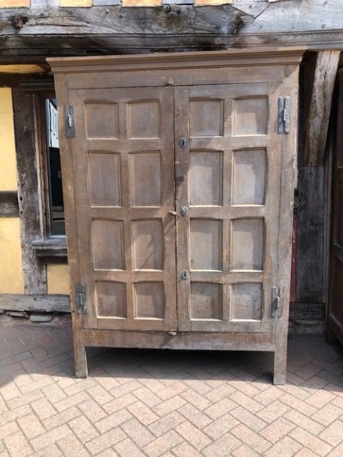 A Pair of Oak Cupboards C. 1680   Ex. St John’s College Oxford