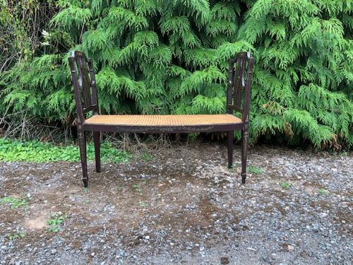 A Late 18thc Decorated Painted Window Seat