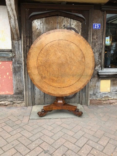 A 19th Century Amboyna and Rosewood Centre Table