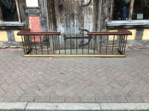 A Massive 19th Century Country House Brass Club Fender