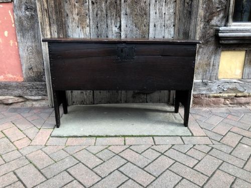 A 17thc Poak Plank Coffer
