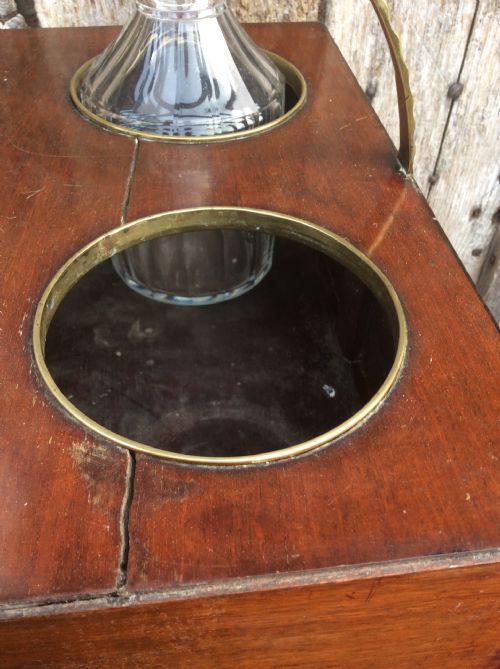 AN 18THC MAHOGANY IRISH TANTALUS - ADDITIONAL PHOTO 4