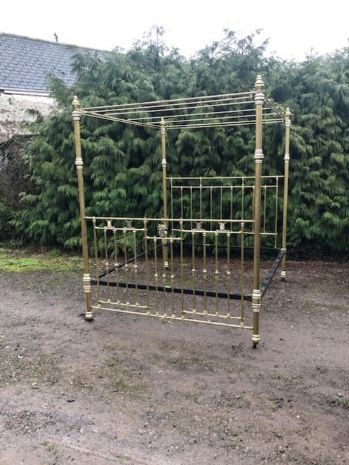 19th Century Brass Bed