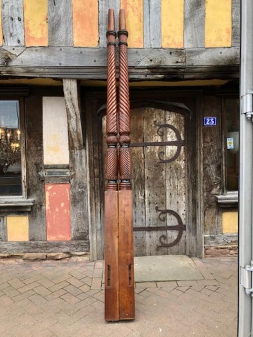 Pair of 19th Century Carved Bedposts