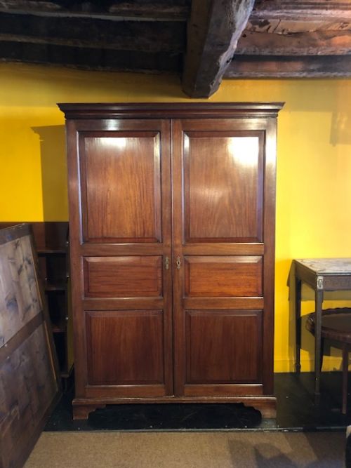 18th Century Channel Island Mahogany Wardrobe