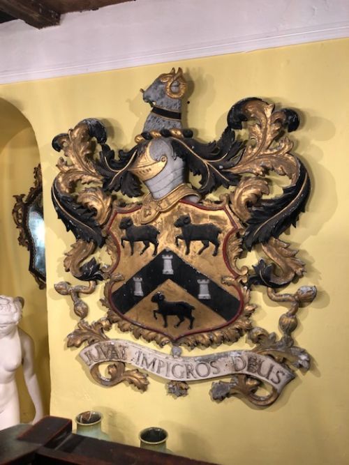 Large 20th Century Cast Aluminium Huddersfield Coat of Arms