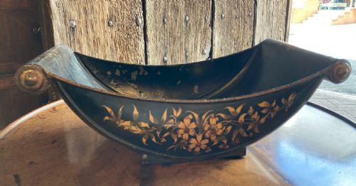 19th Century Toleware Cheese Coaster