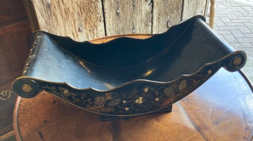 19th Century Toleware Cheese Coaster