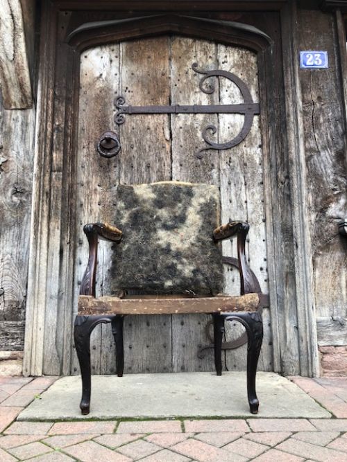 18th Century Chippendale Period Mahogany Open Arm Armchair