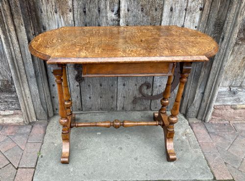 19TH CENTURY HUNGARIAN ASH SINGLE DRAWER SIDE TABLE - ADDITIONAL PHOTO 6