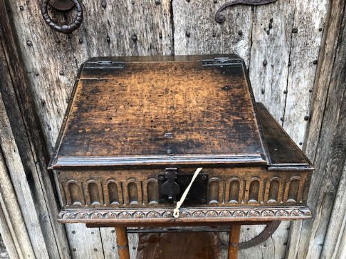 17th Century Oak Bible Box