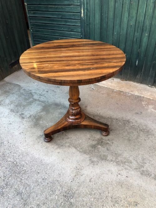 A Crisp Quality 19th Century Goncalo Alves Circular Table
