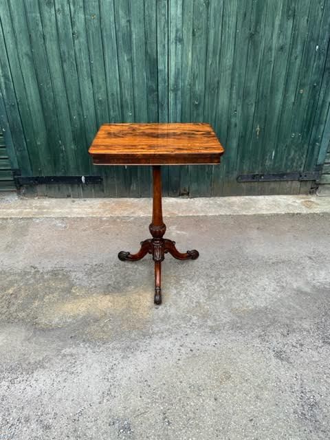 19th Century Rosewood Tripod Occasional Table in the Manner of Gillows of Lancaster