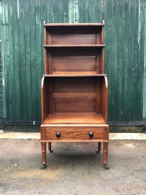 Early 19th Century Mahogany Waterfall Bookcase