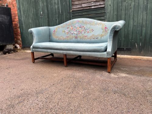 18th Century Chippendale-period Mahogany Camel Back Sofa