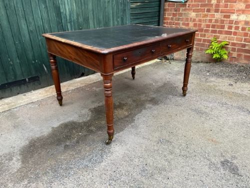 Regency Mahogany 4 Drawer Library Table