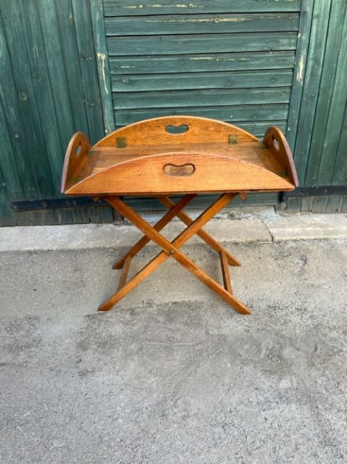 19th Century Oak Butler's Tray on Stand